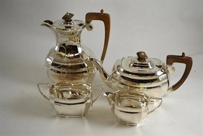 Lot 268 - A silver four piece tea service Sheffield Assay