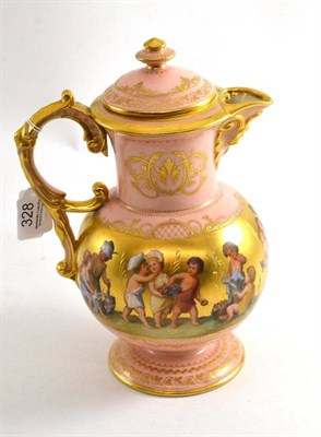 Lot 328 - A Vienna ewer and cover