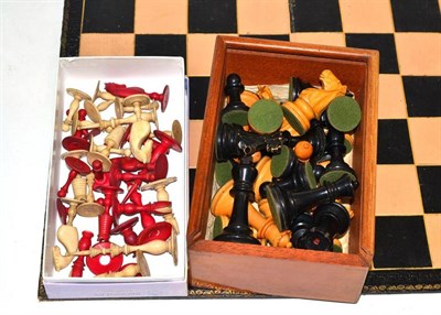 Lot 339 - Two chess sets and a board