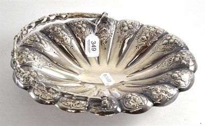 Lot 349 - A Victorian silver cake basket