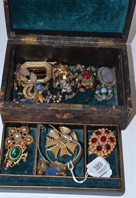 Lot 389 - A quantity of mixed costume jewellery (in three boxes)