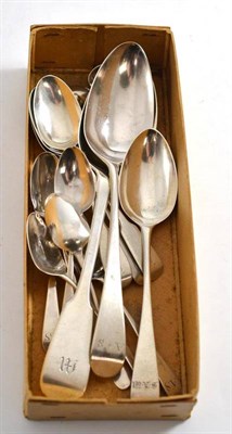 Lot 397 - Box of assorted silver spoons