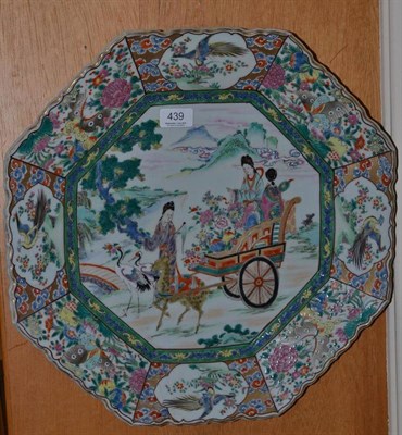 Lot 439 - An octagonal Japanese charger