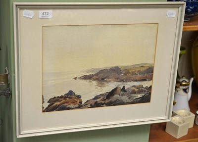 Lot 472 - John H Nicholson RI, PS (1911-1988) Off the coast of the Isle of Man, signed and dated 1946,...