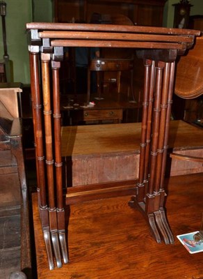 Lot 533 - Three Edwardian mahogany nesting tables