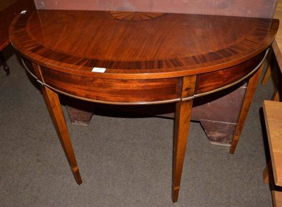 Lot 544 - Reproduction D-shaped table