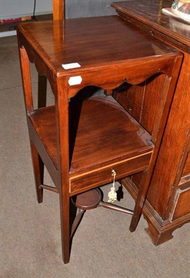 Lot 547 - A 19th century mahogany washstand