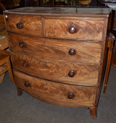 Lot 550 - George IV bow fronted chest of drawers