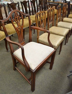 Lot 558 - Four rosewood chairs and a carved chair