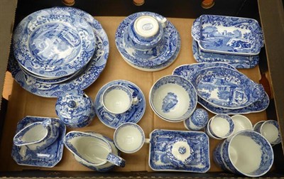 Lot 657 - A collection of Spode Italian pattern tea and dinnerware including jugs, sauce dishes, tea...