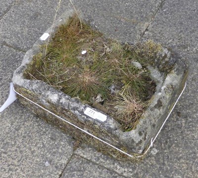 Lot 771 - Two rectangular stone troughs