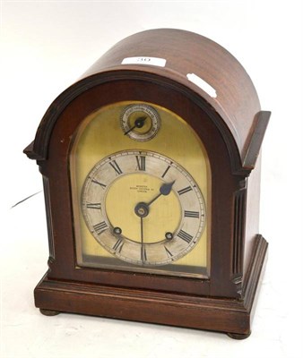 Lot 30 - A striking mantel clock, retailed by Webster, London