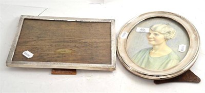 Lot 63 - Two silver photograph frames