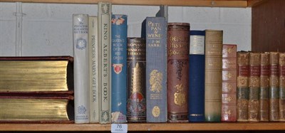 Lot 76 - A quantity of books including the Imperial Shakespeare (two folio volumes) and Peter Pan and...