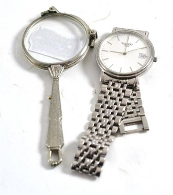 Lot 112 - Tissot watch and lorgnette