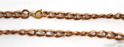 Lot 71 - An Albert chain stamped '9.375'