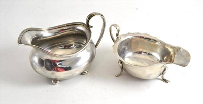 Lot 91 - Two silver sauceboats