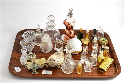 Lot 94 - A quantity of scent bottles including a Lalique example