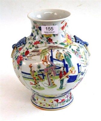 Lot 155 - A Chinese famille rose vase