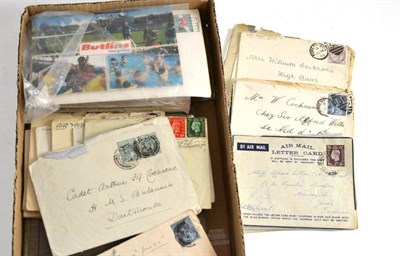 Lot 194 - A quantity of stamped envelopes, photographic postcards and photograph album including pictures...