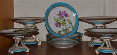 Lot 211 - A twelve piece Royal Worcester dessert set