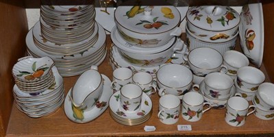 Lot 215 - A quantity of Royal Worcester Eversham ware (on one shelf)