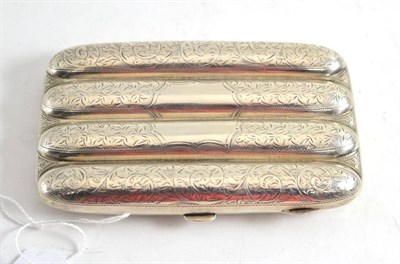 Lot 292 - Silver cigar case