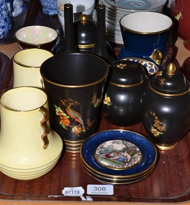 Lot 308 - Assorted Carlton ware vases, ginger jars and covers etc (some bearing original paper labels)