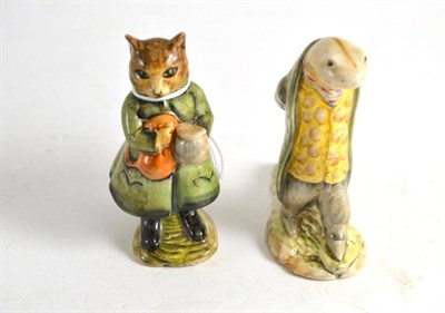 Lot 365 - Two Beatrix Potter figures ";Simpkin"; and ";Sir Isaac Newton"