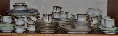 Lot 401 - Royal Albert 'Greenwood Tree' part tea set, Cauldon gilt part tea set, decorative plates etc