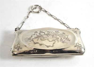 Lot 447 - Silver purse, 1917