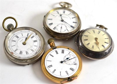 Lot 452 - Four various pocket watches