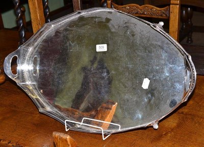 Lot 509 - Oval plated tray