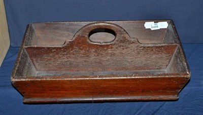 Lot 510 - A 19th century mahogany cutlery tray