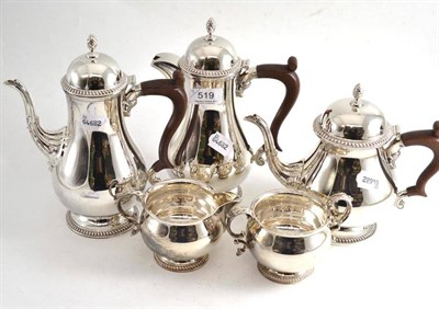 Lot 519 - A modern five piece silver tea service