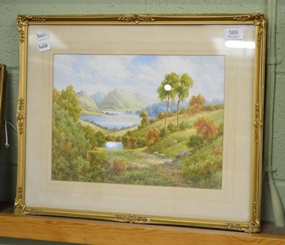 Lot 589 - Charles Bool, pair of watercolours, Ullswater and Derwentwater