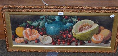 Lot 621 - Pair of watercolours, still life, by A.Dudley