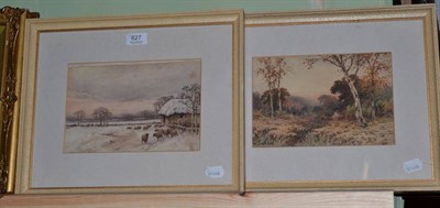 Lot 627 - Paul Bertram, Autumn near Bolsterstone and Winter near Bolsterstone, a pair of framed...