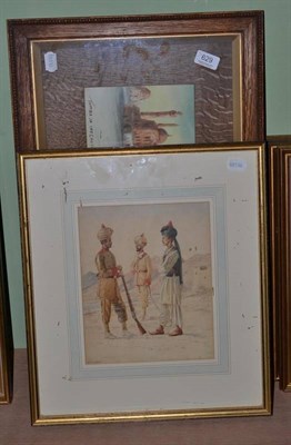 Lot 629 - Two Eastern watercolours