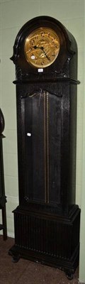 Lot 643 - A 1920/30's regulator longcase clock in dark oak case