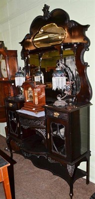 Lot 644 - Edwardian mahogany mirror-back chiffonier