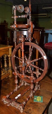 Lot 749 - A 19th century spinning wheel