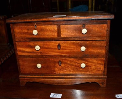 Lot 751 - A 19th century miniature chest