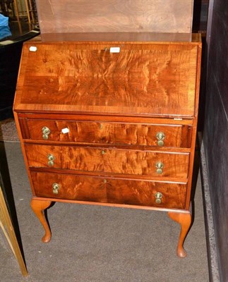 Lot 775 - Walnut bureau