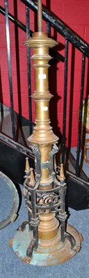 Lot 819 - A Victorian brass base for a lectern (a.f.)