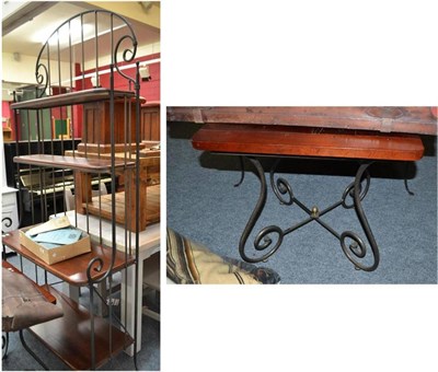 Lot 828 - A Charleston Forge four tier stand and a matching table (2)