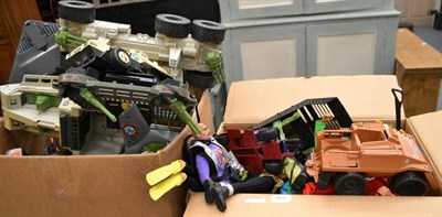 Lot 855 - Box of Action Man figures and accessories including some GI Joe