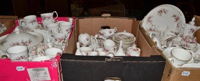 Lot 874 - A large quantity of Royal Albert Lavender Rose, including many various tea, dinner, coffee and...