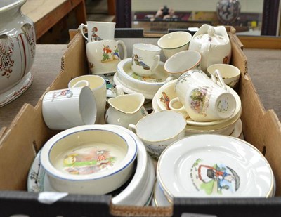 Lot 902 - Assorted Royal Winton nursery printed tea wares, baby plates, cups and saucers etc