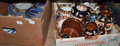 Lot 910 - Three boxes of assorted tea wares, china, glass, etc